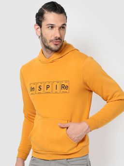 Campus Sutra - Printed Full Sleeve Hooded Sweatshirt
