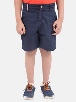 One Friday - Fashion Casual Boys Cotton Solid Blue Short
