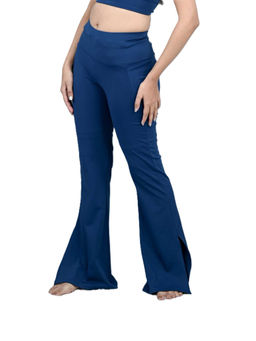 MLADA - Women's Blue Stretchable Active Pant