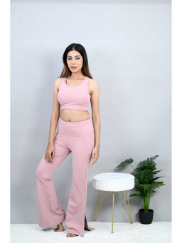 MLADA - Women's Pink Stretchable Active Pant