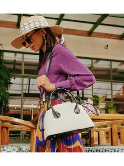 MOKOBARA - The Emmy Medium Handbag-Cotton Cloud