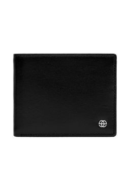 Eske - Egan Mens Two Fold Wallet Rfid 8 Card Holders- Black Vt Hand-Stitched