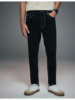 Flying Machine - Men Black Cotton Solid Skinny Jeans