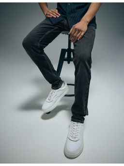 Flying Machine - Men Grey Cotton Solid Skinny Jeans