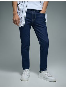 Flying Machine - Men Blue Cotton Solid Skinny Jeans