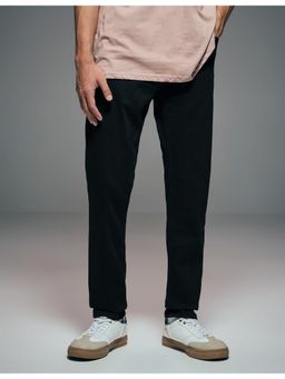 Flying Machine - Men Black Cotton Solid Slim Jeans