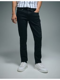 Flying Machine - Men Black Cotton Solid Skinny Jeans