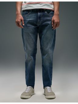 Flying Machine - Men Blue Cotton Solid Slim Jeans