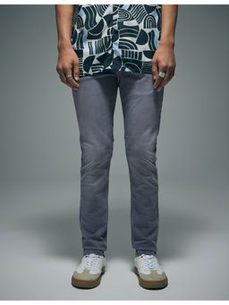 Flying Machine - Men Grey Cotton Solid Skinny Jeans