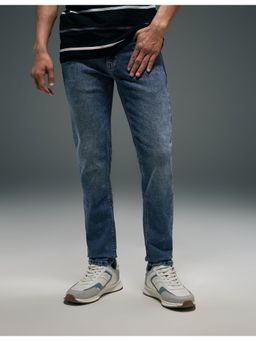 Flying Machine - Men Blue Cotton Solid Skinny Jeans