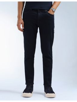 Flying Machine - Men Blue Cotton Solid Straight Jeans