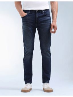 Flying Machine - Men Blue Lyocell Solid Slim Jeans