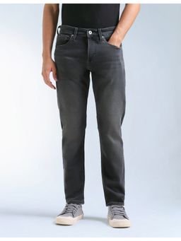 Flying Machine - Men Black Cotton Solid Slim Jeans