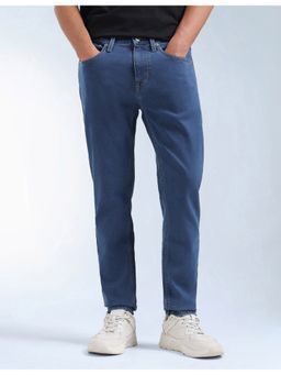 Flying Machine - Men Blue Cotton Solid Straight Jeans