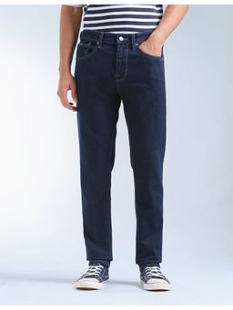 Flying Machine - Men Blue Cotton Solid Slim Jeans
