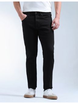 Flying Machine - Men Black Cotton Solid Slim Jeans