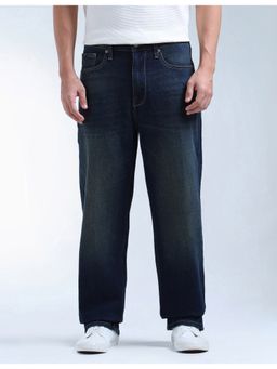Flying Machine - Men Blue Cotton Solid Straight Jeans