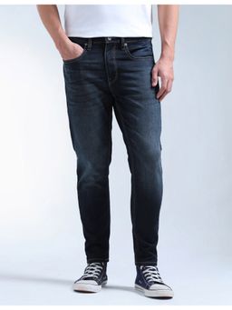 Flying Machine - Men Blue Cotton Solid Straight Jeans