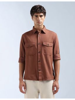 Flying Machine - Brown Men Original Relaxed Fit Shirt