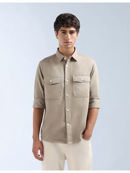 Flying Machine - Beige Original Relaxed Fit Shirt