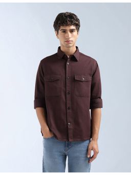 Flying Machine - Men Brown Original Relaxed Fit Shirt