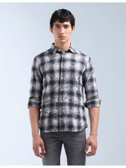 Flying Machine - Blue Tartan Checked Originals Shirt