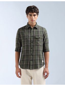 Flying Machine - Green Original Tartan Checked Shirt