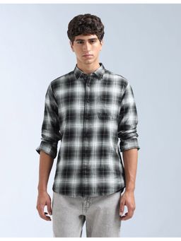 Flying Machine - Black Tartan Checked Original Shirt