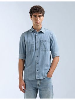 Flying Machine - Blue Originals Slim Fit Shirt