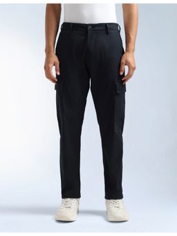 Flying Machine - Men Blue Cotton Solid Cargo