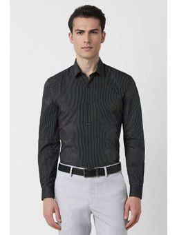 Peter England - Men Black Slim Fit Formal Shirt