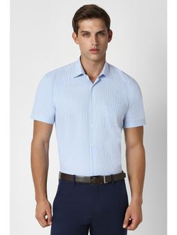 Peter England - Men Blue Regular Fit Formal Shirt