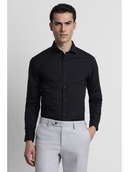 Peter England - Men Black Super Slim Fit Formal Shirt