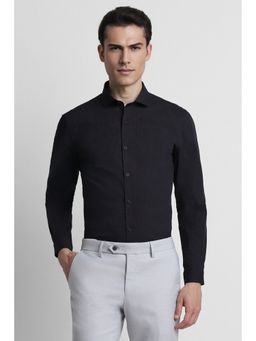 Peter England - Men Black Super Slim Fit Formal Shirt