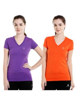 Bodycare - Bodyactive Pack Of 2 Women'S Tshirt - Multi-Color