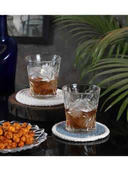 Ceradeco - Flower Shaped Set of 6 Whiskey Glass