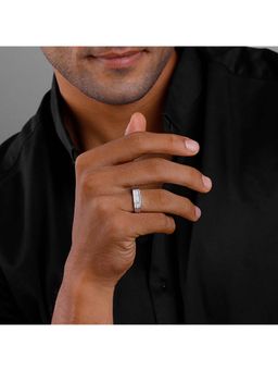 GIVA - 925 Silver Modern Simplicity Ring for Him