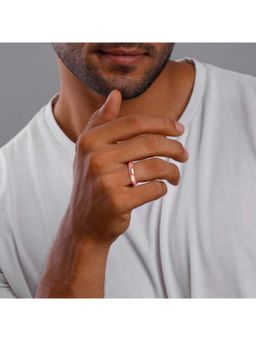 GIVA - 925 Silver Rose Gold Classic Ring for Him