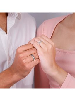 GIVA - 925 Silver Lustreloop Couple Rings