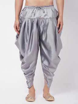 Vastramay - Men's Silver Cowl Dhoti