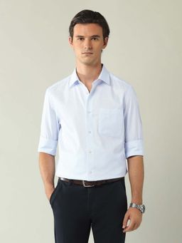 AD By Arvind - Green Regular Fit Striped Shirt