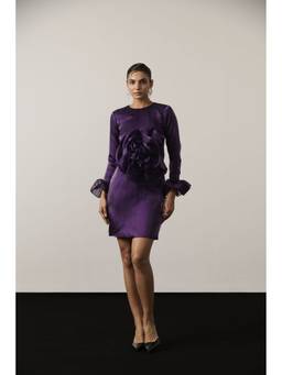 Iris - Label Iris Purple Organza Flower Dress