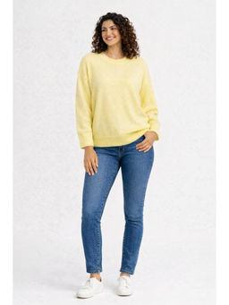 NOBARR - Womens Lemon Yellow Oversized Knit Sweater