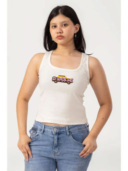 PAST MODERN - White Bombae Top