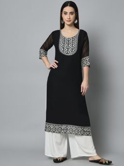 VAIRAGEE - Georgette Embroidery Work Straight Kurtas
