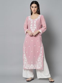 VAIRAGEE - Georgette Embroidery Work Straight Kurtas