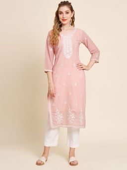 VAIRAGEE - Georgette Embroidery Work Straight Kurtas