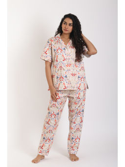Forty Winks - Eternal Humera Ivory Cotton Shirt with Pant