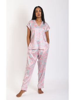 Forty Winks - Voguish Gul Grey Satin Top with Pant