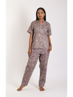 Forty Winks - Classic Nurvi Twilight Cotton Shirt with Pant